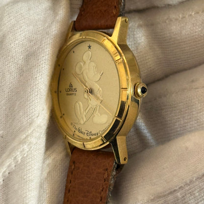 Reloj Lorus by Seiko Disney Mujer Mickey 31 mm 1991 Gold Coin ESCASO