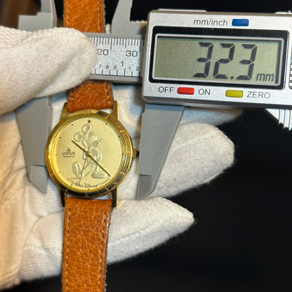 Reloj Lorus by Seiko Disney Mujer Mickey 31 mm 1991 Gold Coin ESCASO