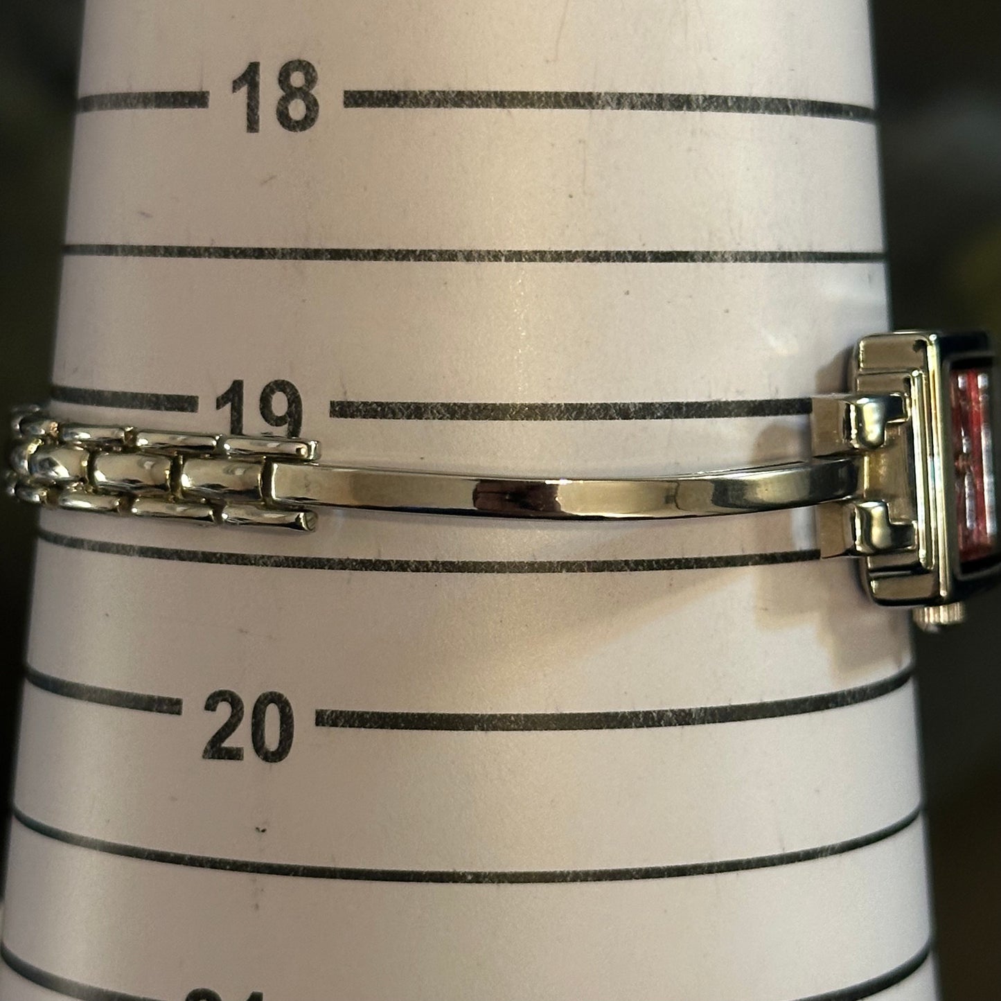 Reloj Joya Adrina Mujer ETA Suiza Dial Rojo Años 90s