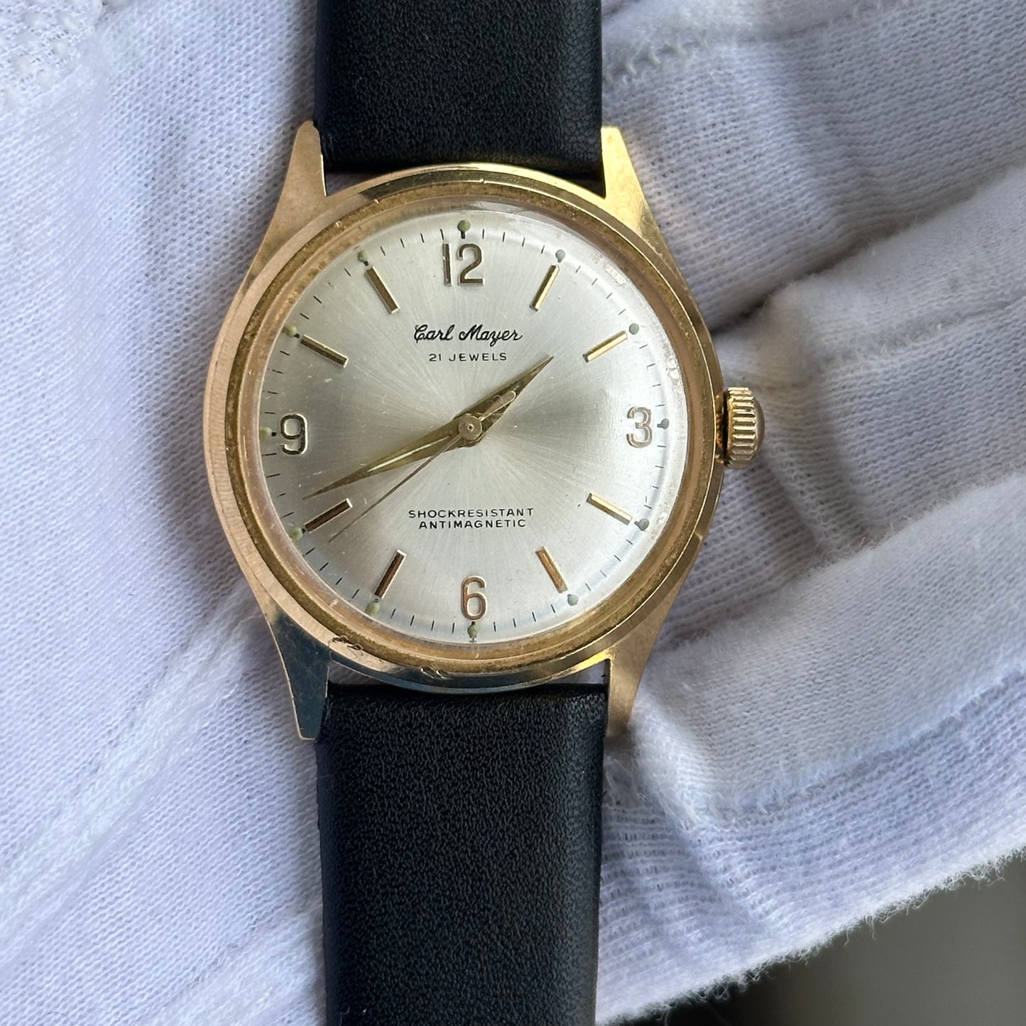 Reloj Carl Mayer 21 Jewels Hombre Año 1964 Mecánico ESCASO