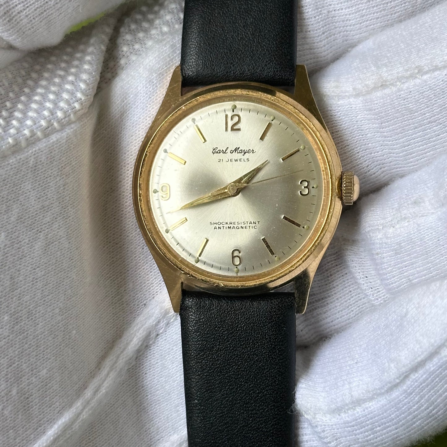 Reloj Carl Mayer 21 Jewels Hombre Año 1964 Mecánico ESCASO
