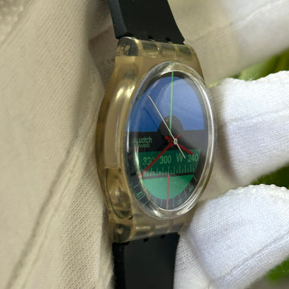 Reloj Swatch Nautilus GK102 Swiss Año 1986 Transparente
