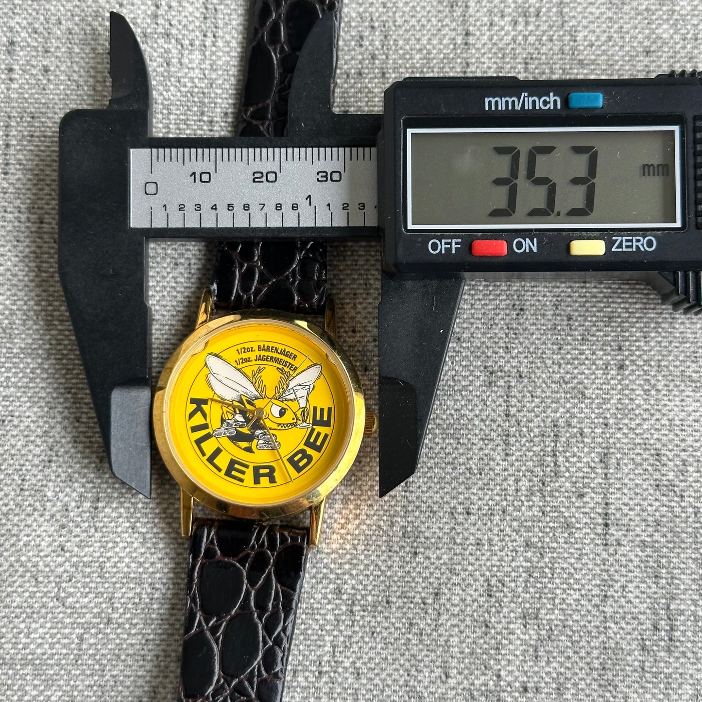 Reloj Killer Bee Máquina Japonesa SII Año 1992 Alemania Jägermeister ÚNICO