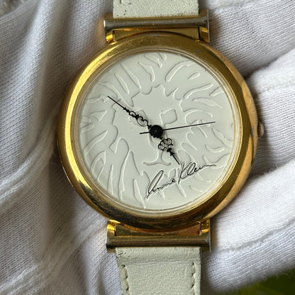 Reloj Anne Klein Mujer ISA Swiss Relief Año 1998 Lion White