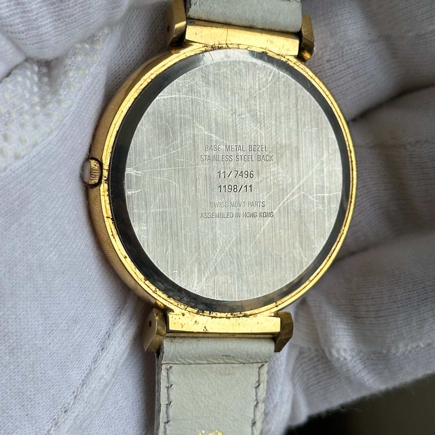 Reloj Anne Klein Mujer ISA Swiss Relief Año 1998 Lion White