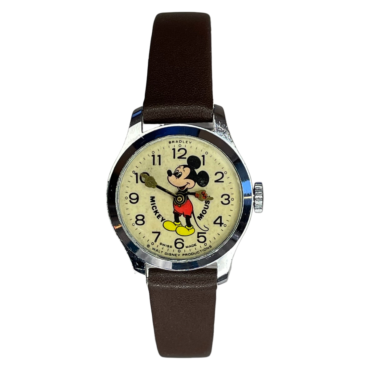 Bradley Mujer Mickey Mouse Suizo A Cuerda Año 1974 ÚNICO