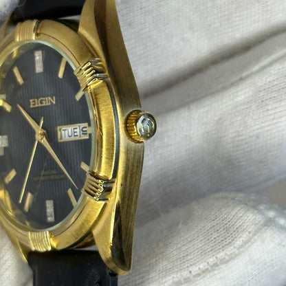 Elgin FG268N Diamond Dial Texturizado 38mm Año 1995 Impecable