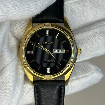 Elgin FG268N Diamond Dial Texturizado 38mm Año 1995 Impecable