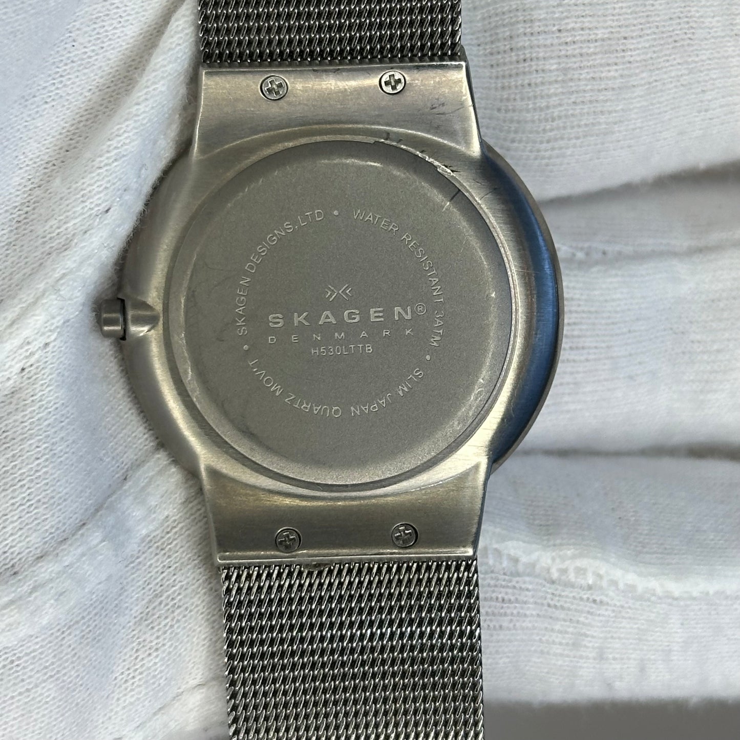 Reloj Skagen DENMARK Titanium Full Set Años 2000´s Titanio y Cuarzo Suizo