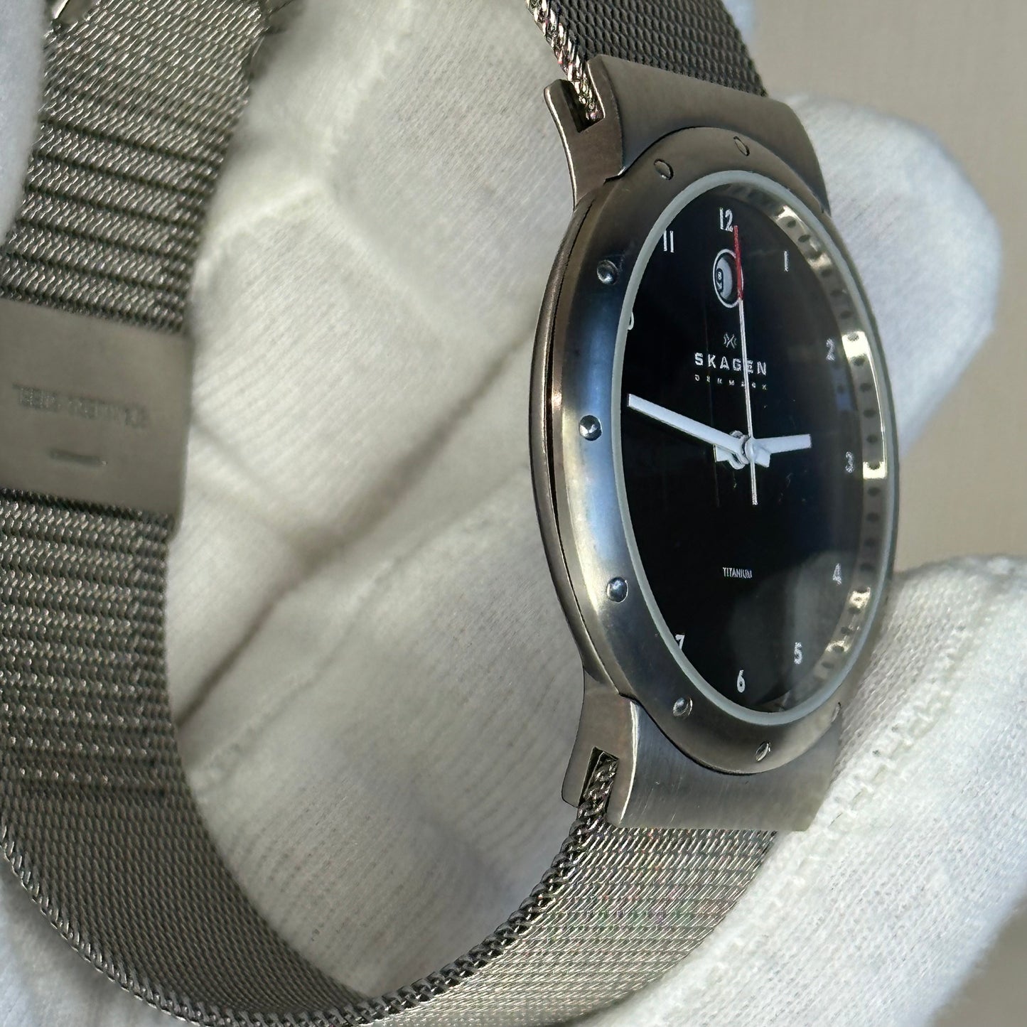 Reloj Skagen DENMARK Titanium Full Set Años 2000´s Titanio y Cuarzo Suizo