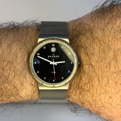 Reloj Skagen DENMARK Titanium Full Set Años 2000´s Titanio y Cuarzo Suizo