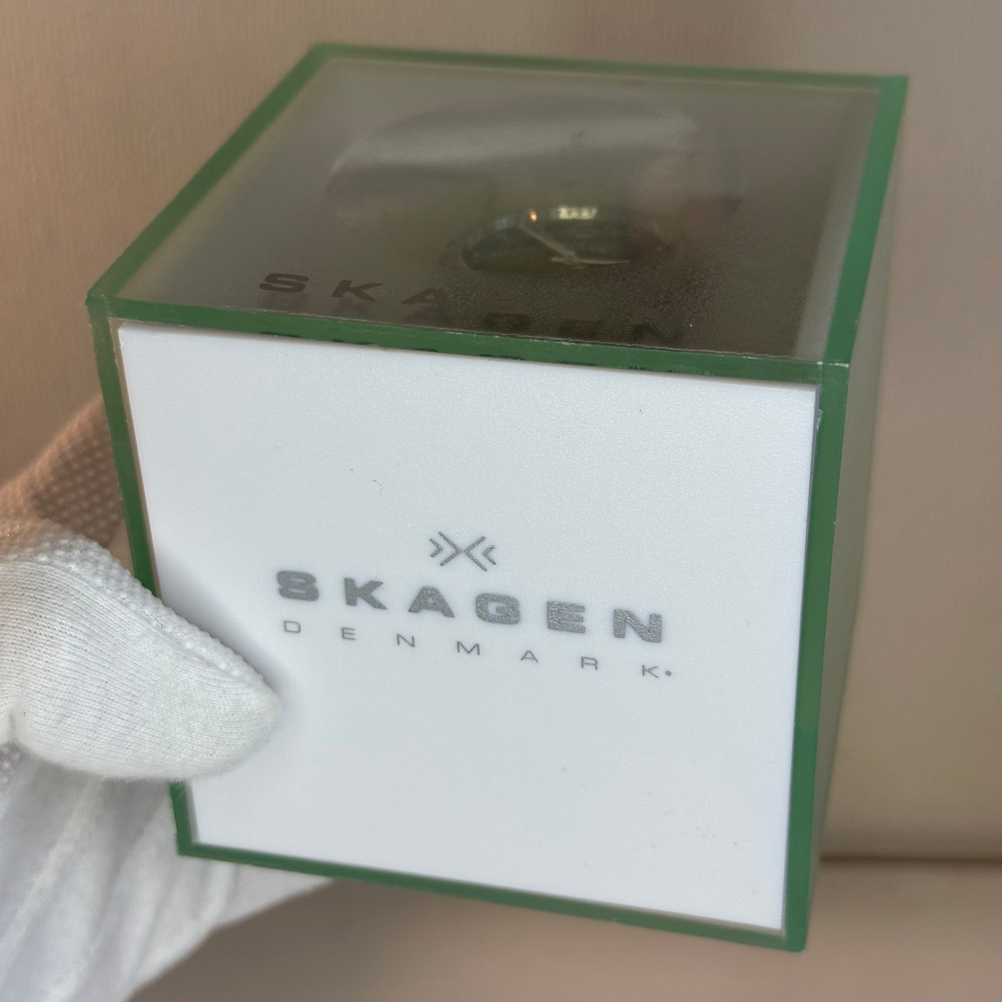 Reloj Skagen DENMARK Titanium Full Set Años 2000´s Titanio y Cuarzo Suizo