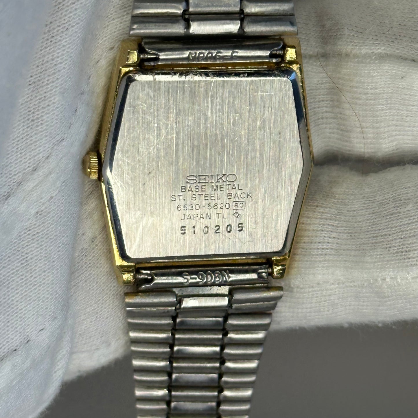 Reloj Seiko 6530-5620 Enero 1985 Dial Azul Facetado Pieza Escasa LEER
