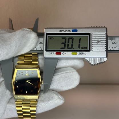 Reloj Seiko 6530-5620 Enero 1985 Dial Azul Facetado Pieza Escasa LEER
