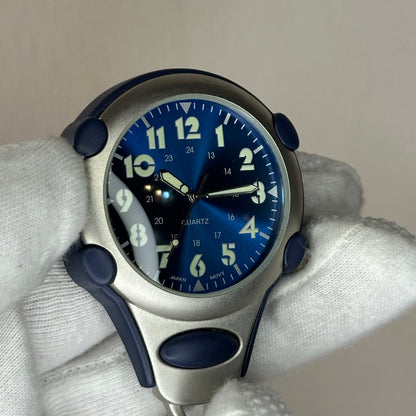 Reloj Gancho Carabiner Japan Movt Electric Blue Año 2002