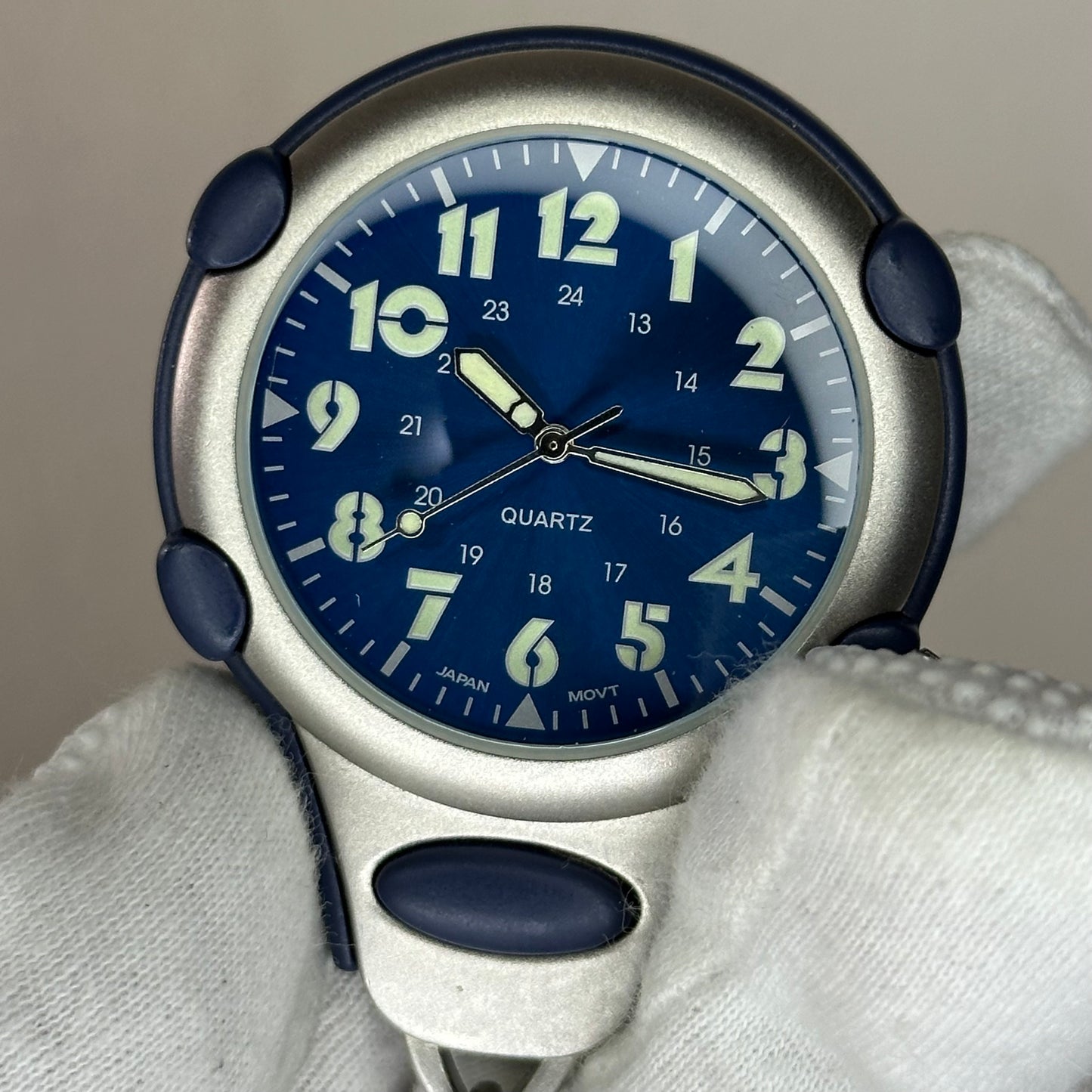 Reloj Gancho Carabiner Japan Movt Electric Blue Año 2002