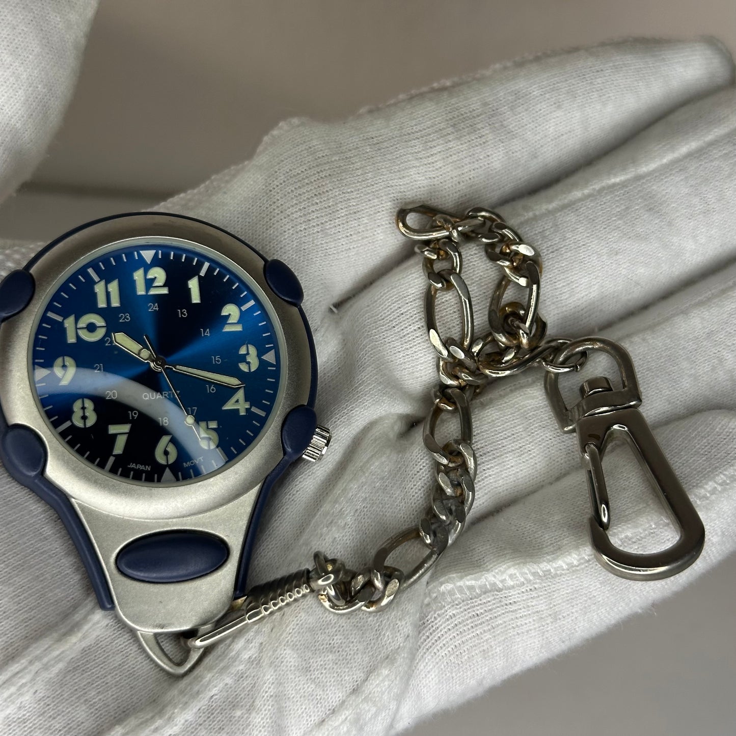 Reloj Gancho Carabiner Japan Movt Electric Blue Año 2002