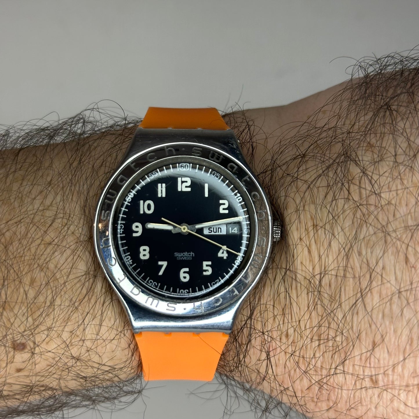 Reloj Swatch Irony Day-Date Swiss Made Hombre 38mm Año 1997  MUY ESCASO
