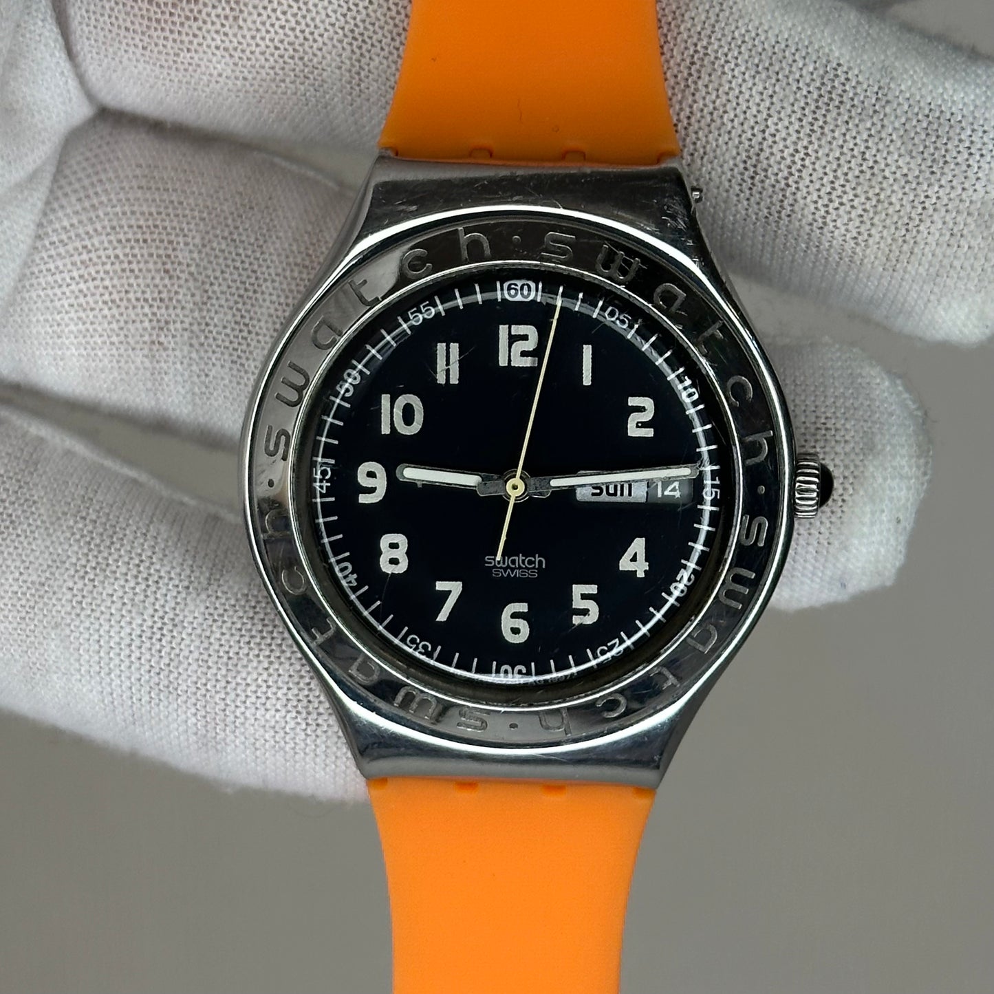 Reloj Swatch Irony Day-Date Swiss Made Hombre 38mm Año 1997  MUY ESCASO