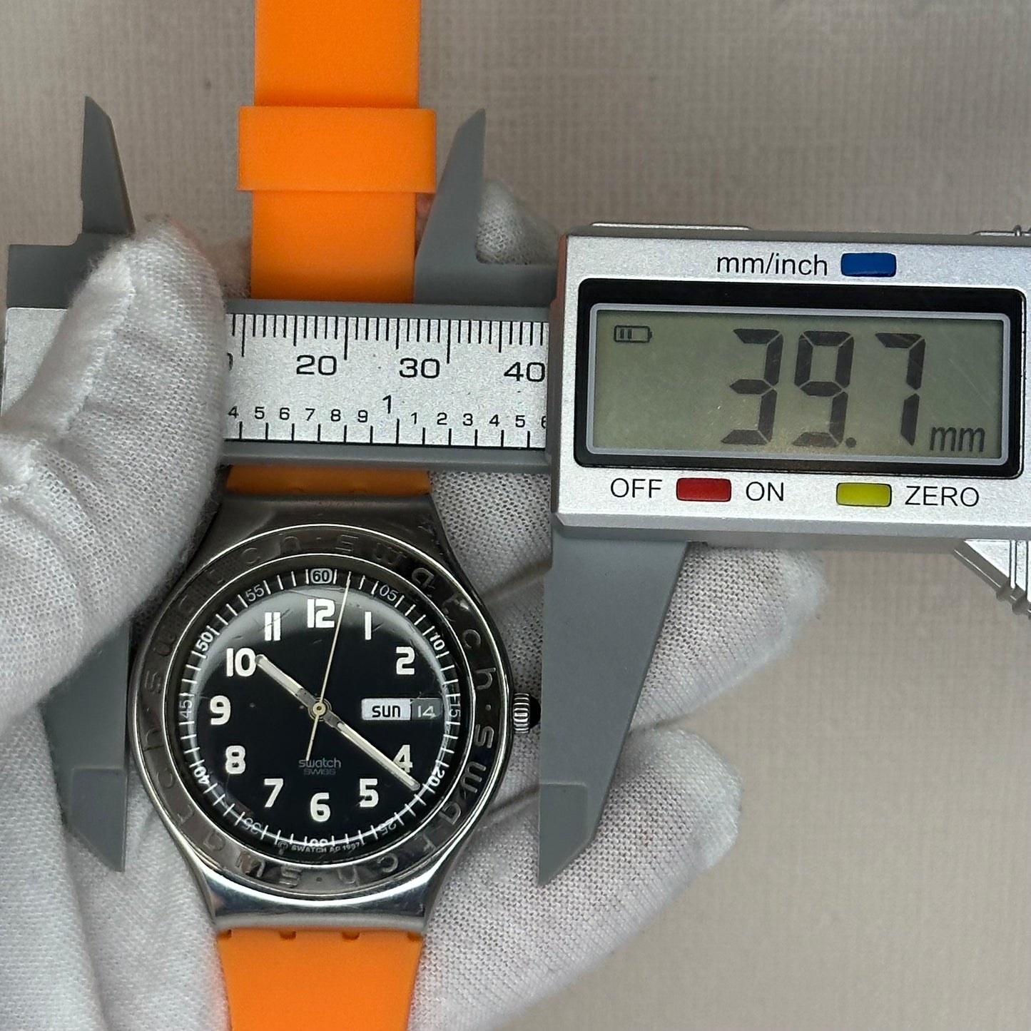 Reloj Swatch Irony Day-Date Swiss Made Hombre 38mm Año 1997  MUY ESCASO