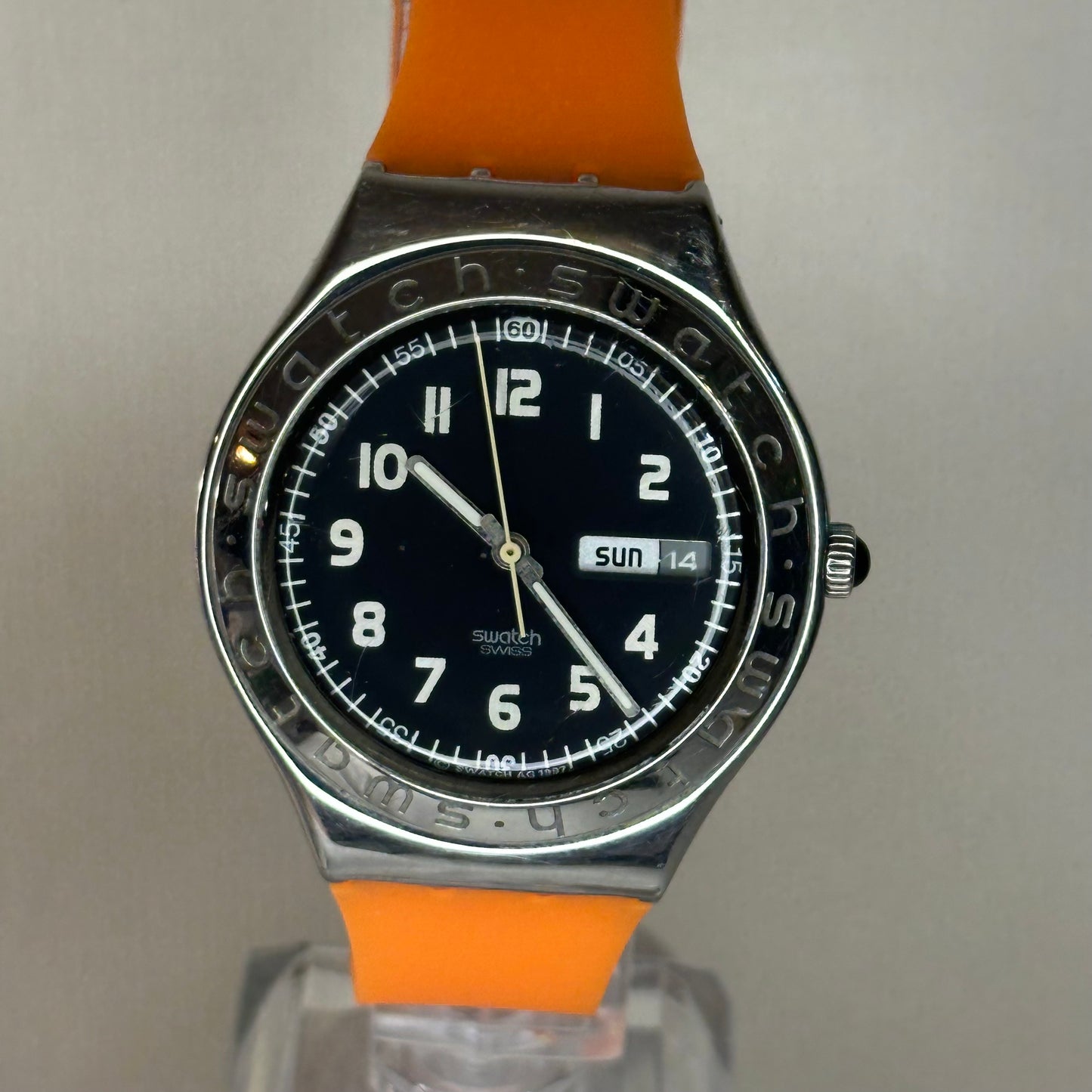 Reloj Swatch Irony Day-Date Swiss Made Hombre 38mm Año 1997  MUY ESCASO
