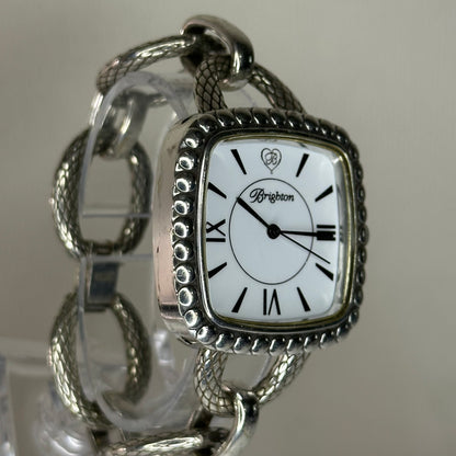 Reloj joya Brighton Milla Chain Año 2009 Pieza de diseño 38 mm ÚNICO