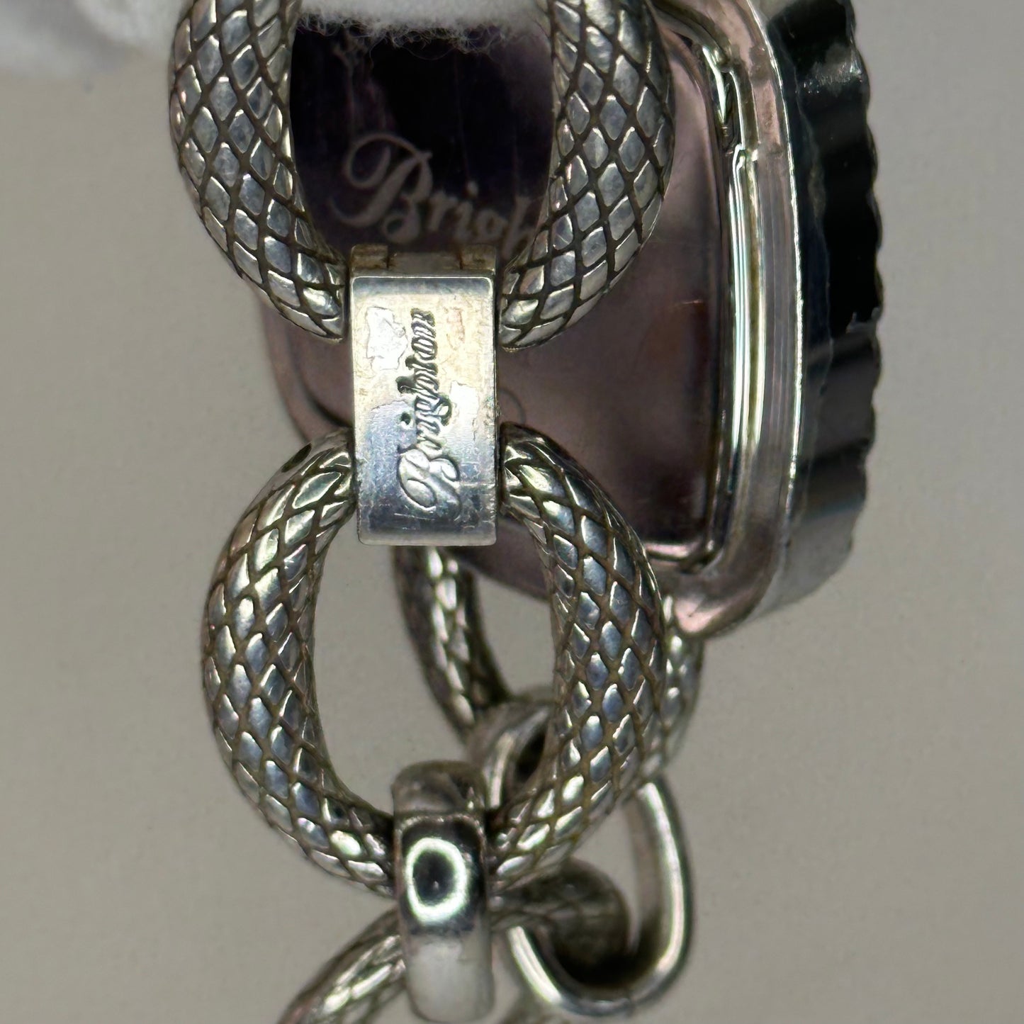 Reloj joya Brighton Milla Chain Año 2009 Pieza de diseño 38 mm ÚNICO