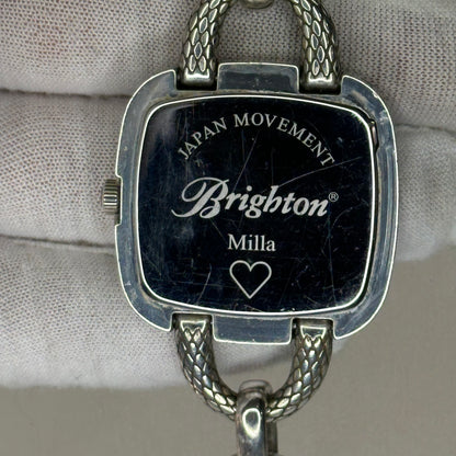 Reloj joya Brighton Milla Chain Año 2009 Pieza de diseño 38 mm ÚNICO