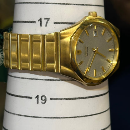Reloj Citizen Eco-Drive SOLAR Gold Tone Años 2000 Muñeca grande