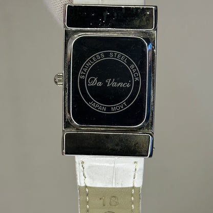 Reloj Da Vanci Japan Movt Mujer Rectangular Rosa 2005 Pulsera blanca