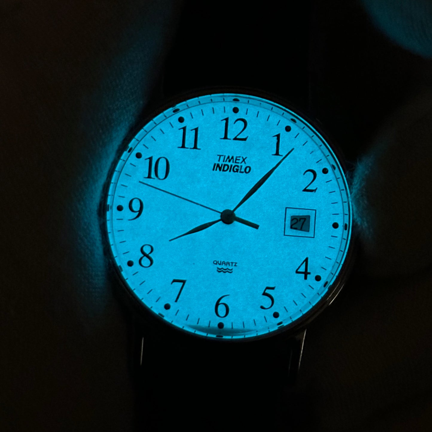 Reloj Timex Indiglo "Easy Reader" E6 – junio de 1997 – 36,5 mm – Hombre