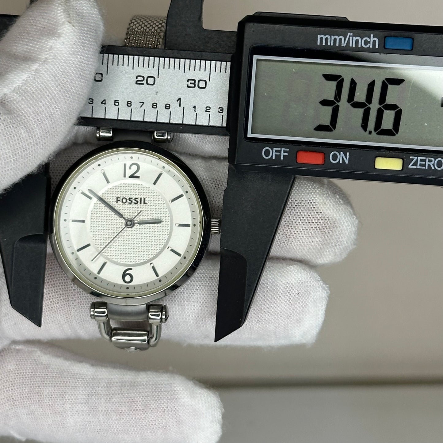 Reloj Fossil Georgia Mujer 2012 Pulsera Original de Acero | Configuración Escasa