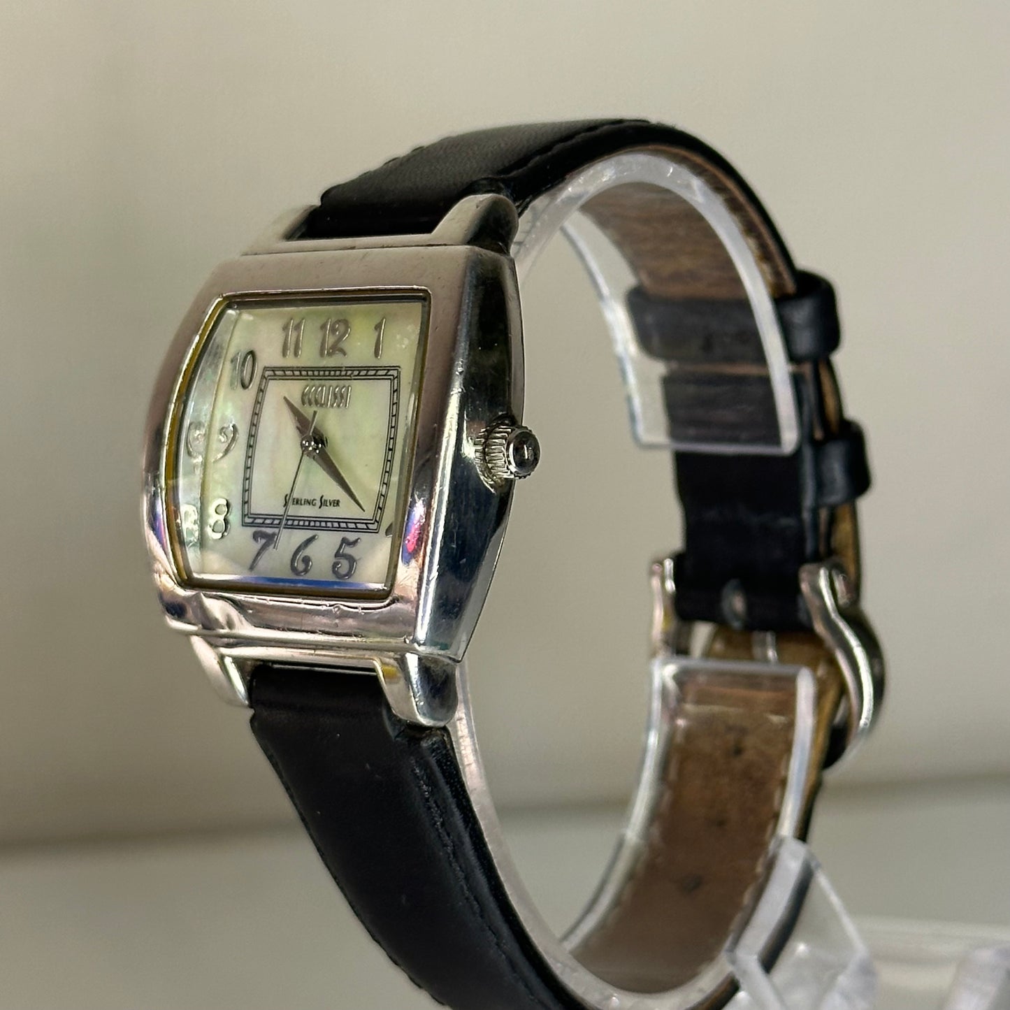 Reloj Plata Ecclissi Sterling Silver 1998 Madreperla Natural Caja y Hebilla Plata 925