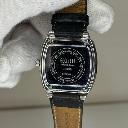 Reloj Plata Ecclissi Sterling Silver 1998 Madreperla Natural Caja y Hebilla Plata 925