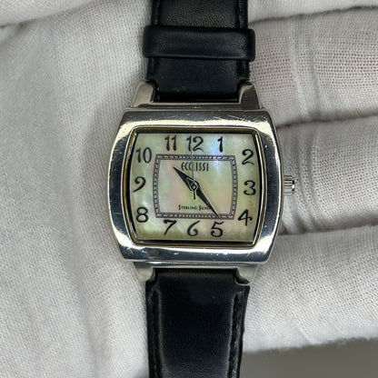 Reloj Plata Ecclissi Sterling Silver 1998 Madreperla Natural Caja y Hebilla Plata 925