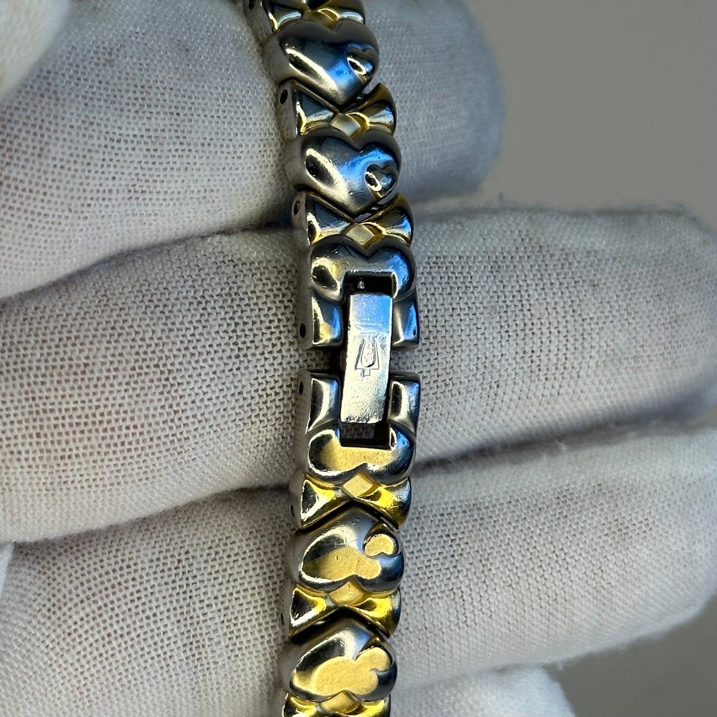 Reloj joya Bulova 98T28 Madreperla Heart Bracelet 2005 ÚNICO