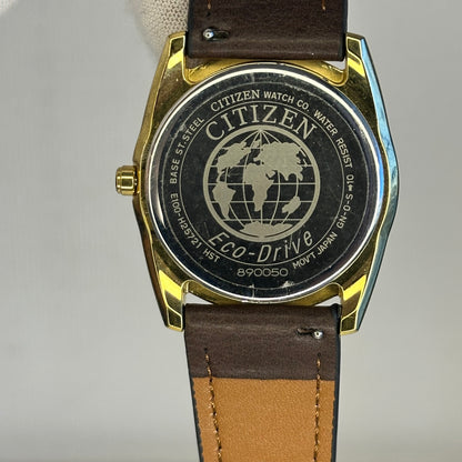 Reloj Citizen Eco-Drive SOLAR Hombre E100 Day-Date Japón 2000 Dorado NOS 35 mm