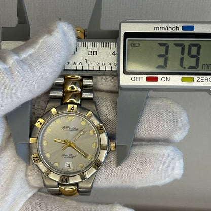 Reloj Dufonte by Lucien Piccard Hombre 1991 Sport-luxury inicios 90s SUNBURST GRIS
