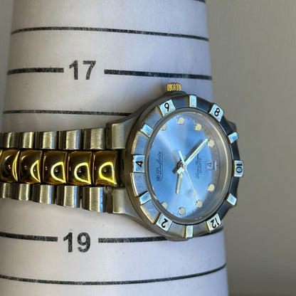 Reloj Dufonte by Lucien Piccard Hombre 1991 Sport-luxury inicios 90s SUNBURST GRIS