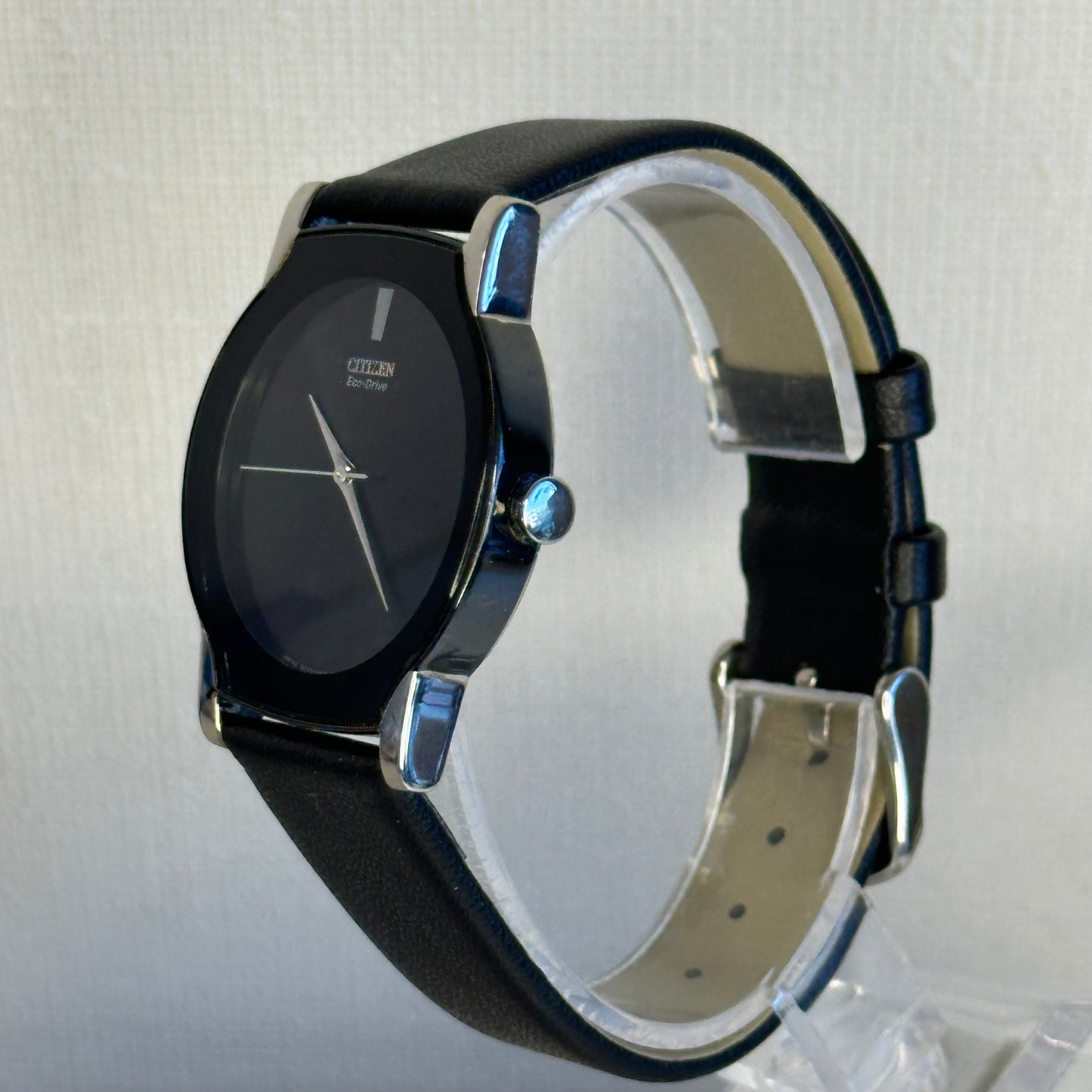 Reloj Citizen Eco-Drive G431 Dic. 2005 Minimalismo Japonés Negro SOLAR ÚNICO