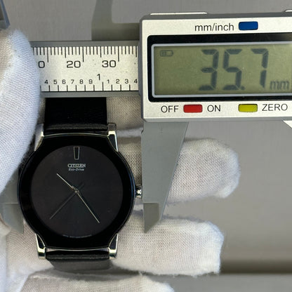 Reloj Citizen Eco-Drive G431 Dic. 2005 Minimalismo Japonés Negro SOLAR ÚNICO