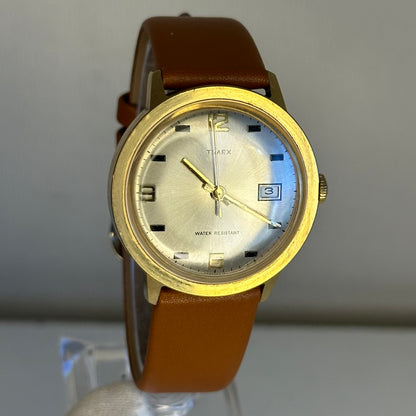 Reloj Timex Marlin Calendar 1971 | Mecánico de cuerda | 37 mm | Pieza histórica