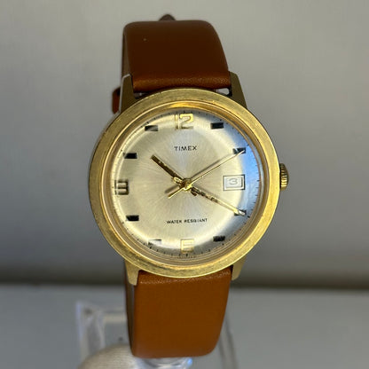 Reloj Timex Marlin Calendar 1971 | Mecánico de cuerda | 37 mm | Pieza histórica