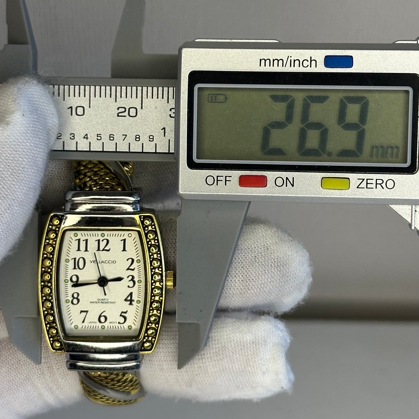 Reloj Vellaccio 1110 Japón Movt NOS Año 2003 Joya Art Déco