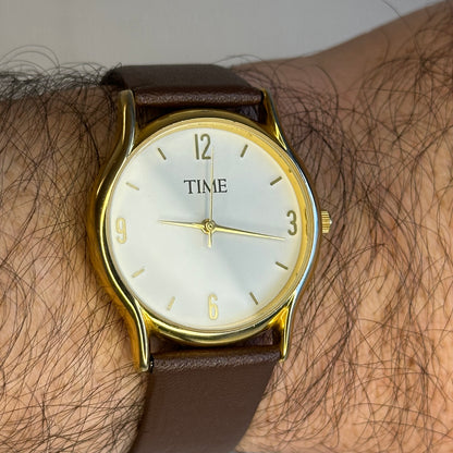 Reloj TIME Japan Movt 35 mm Minimalista Hombre Cuarzo Año 1998