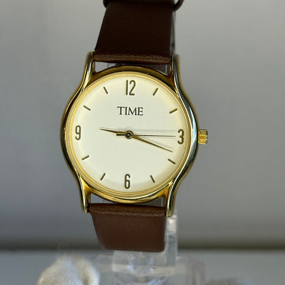 Reloj TIME Japan Movt 35 mm Minimalista Hombre Cuarzo Año 1998