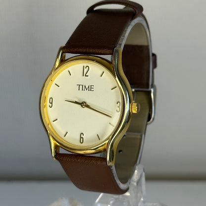 Reloj TIME Japan Movt 35 mm Minimalista Hombre Cuarzo Año 1998
