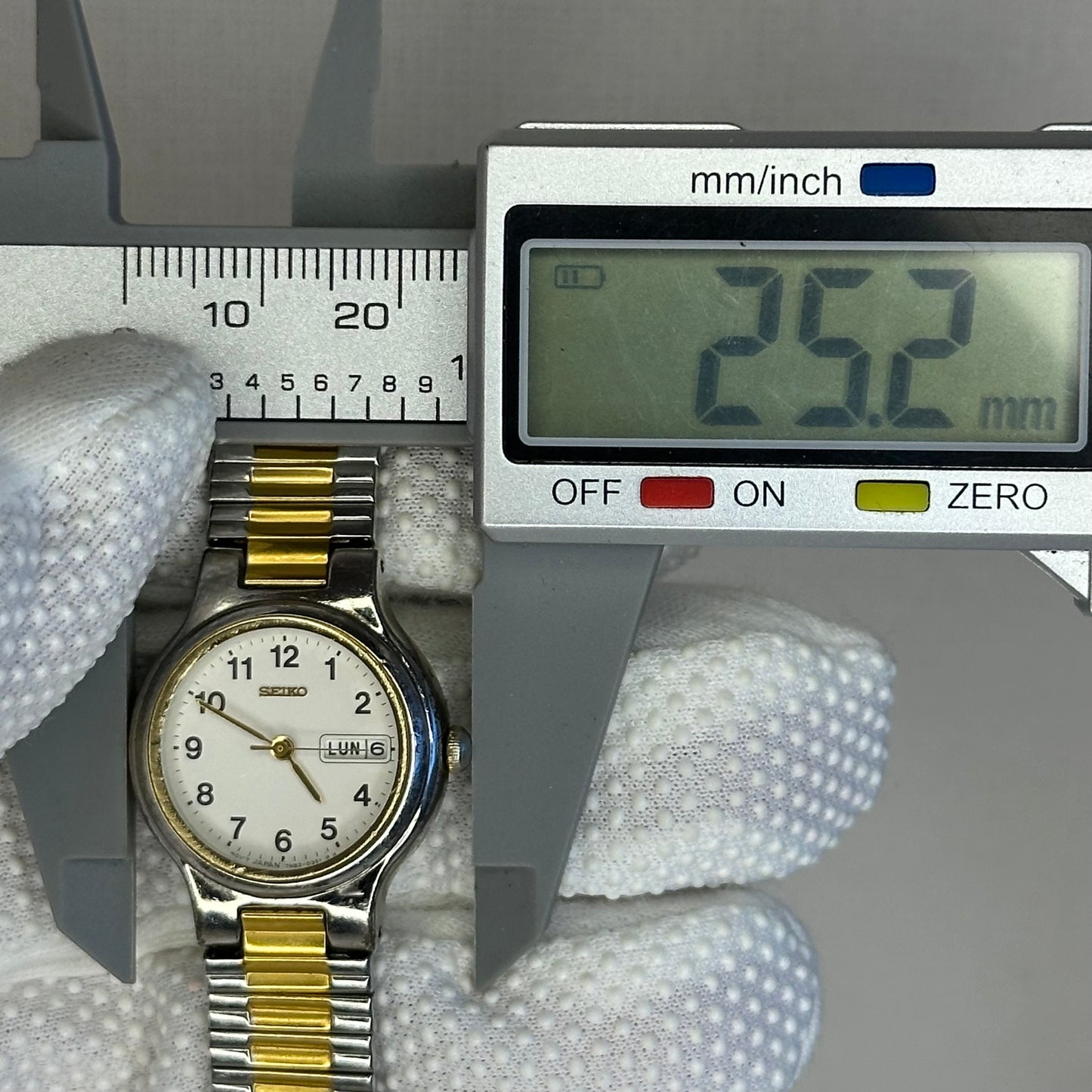 Reloj SEIKO Mujer Two Tone Calendario en ESP. Marzo1996 MUY ESCASO
