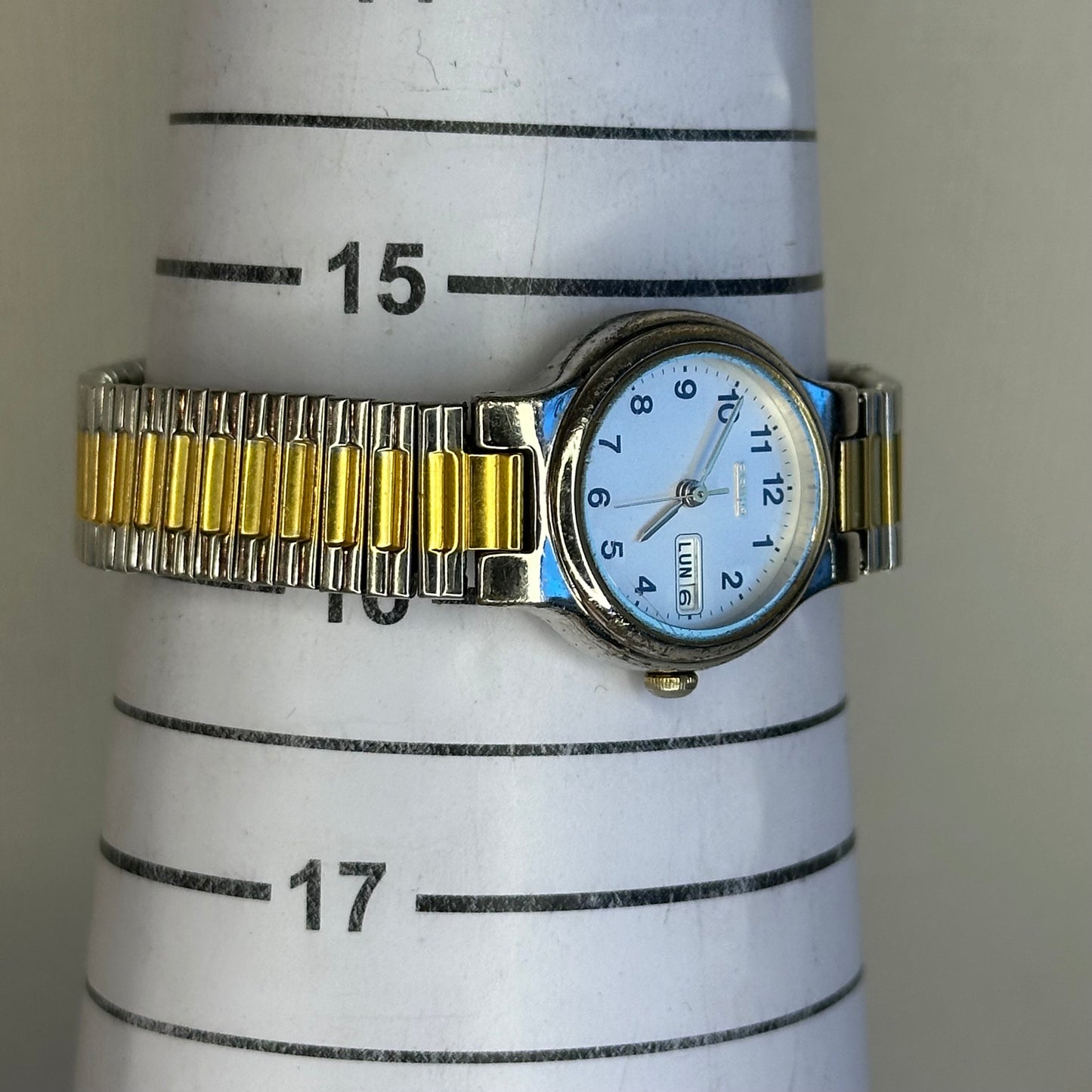 Reloj SEIKO Mujer Two Tone Calendario en ESP. Marzo1996 MUY ESCASO