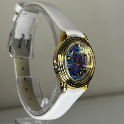 Reloj St. Laurent Co. Payaso Malabarista Holográfico Mujer Segundero Disco Años 90´s ÚNICO